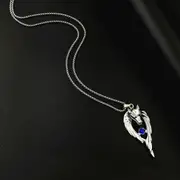 1pc mens luminous wolf head pendant necklace details 2