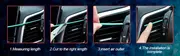 10pcs car air conditioner decoration strip for vent outlet universal waterproof bendable air vent outlet trim decoration suitable for most air vent outlet car interior accessories details 4
