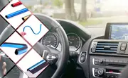 10pcs car air conditioner decoration strip for vent outlet universal waterproof bendable air vent outlet trim decoration suitable for most air vent outlet car interior accessories details 3