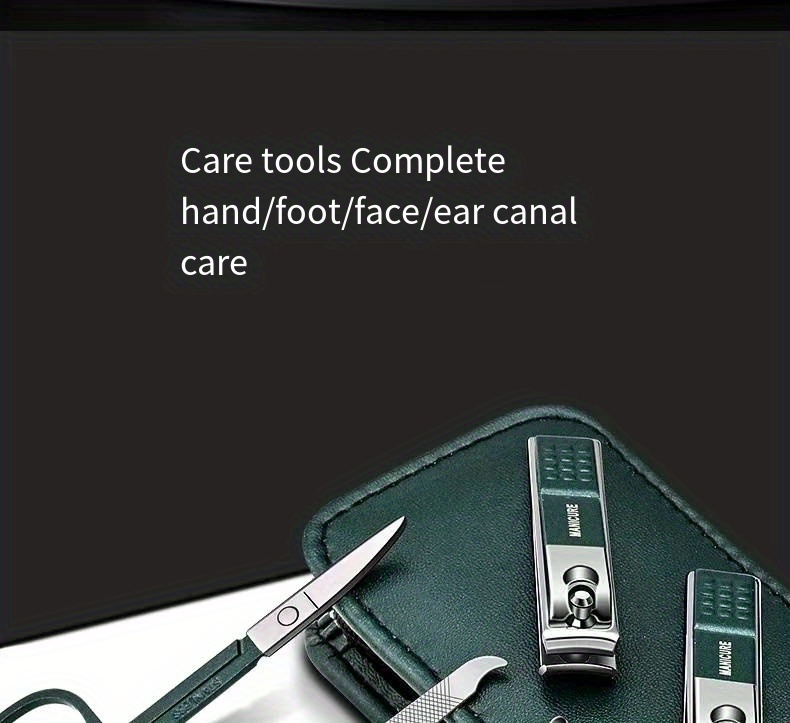 6pcs nail care set household nail clipper set portable ear pick spoon nail clipper set Product details 2