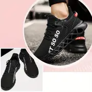 womens blade type running shoes flying woven lightweight sports shoes comfort mesh casual sneakers details 8