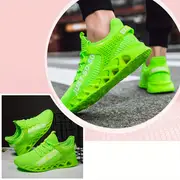 womens blade type running shoes flying woven lightweight sports shoes comfort mesh casual sneakers details 5