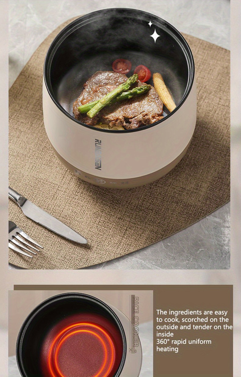 us plug 1 8l multi function electric cooker non stick electric cooker fast cooker suitable for cooking details 16