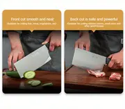 zhang xiao quan five piece kitchen knife set household vegetable cutting bone cutting dual purpose kitchen knife small kitchen knife fruit knife kitchen scissors solid wood knife holder with knife sharpener details 5
