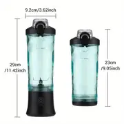 600ml wireless portable blender bottle electric juicer for  juice smoothies and citrus mixer and squeezer in one details 9