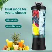 600ml wireless portable blender bottle electric juicer for  juice smoothies and citrus mixer and squeezer in one details 0
