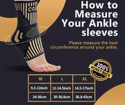 order a size up copper ankle brace support for men women 1 pair ankle compression sleeve socks details 5