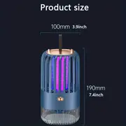 1pc indoor mosquito zapper outdoor electric mosquito killer lamp with usb power uv light flying insect trap killer for home gnat drain details 2