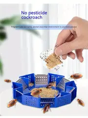 1pc eco friendly reusable roach catcher 1pc cockroach trap box for indoor kitchen indoor and outdoor insect traps indoor outdoor house kitchen plants trees flying insects pest control details 4