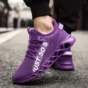 womens blade type running shoes flying woven lightweight sports shoes comfort mesh casual sneakers details 11