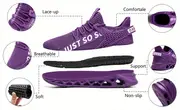 womens blade type running shoes flying woven lightweight sports shoes comfort mesh casual sneakers details 4