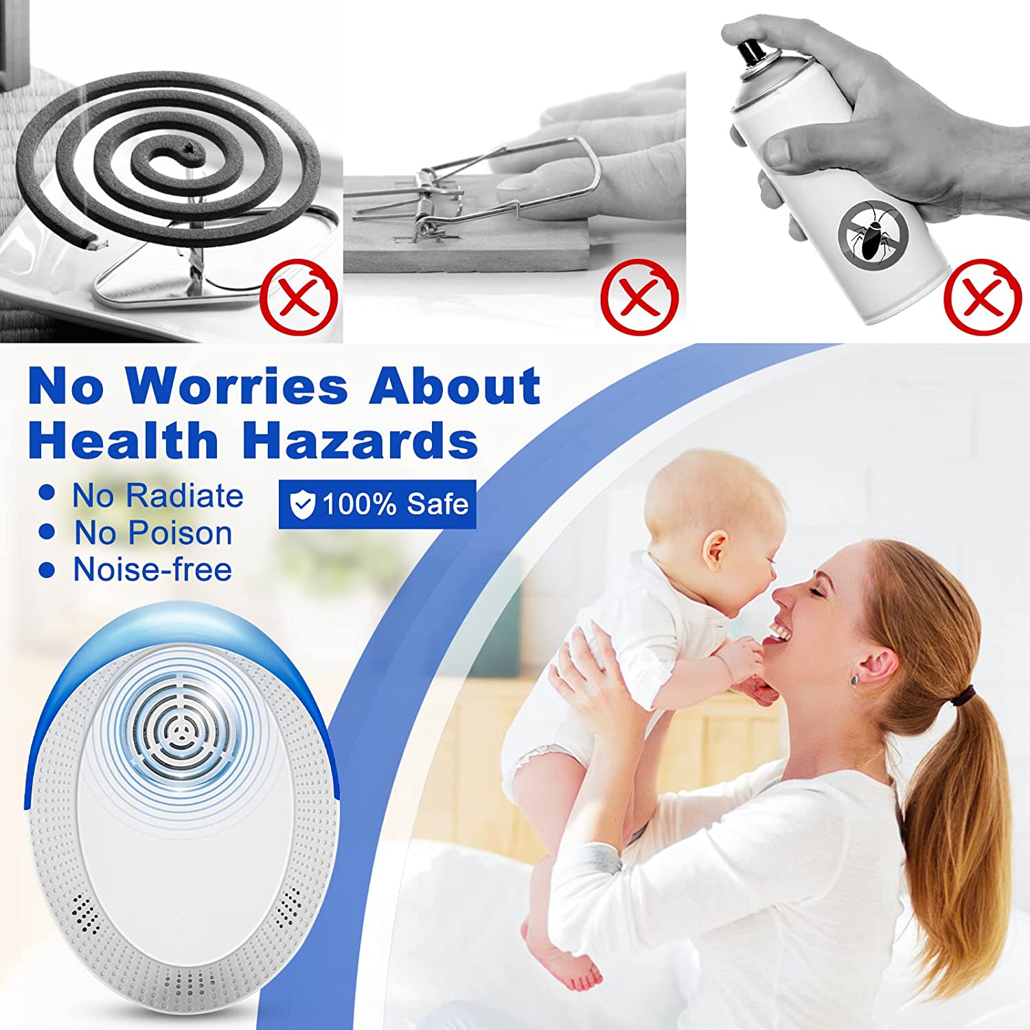 eliminate pests instantly with ultrasonic mosquito repellent indoor pest control for insects rodents details 8