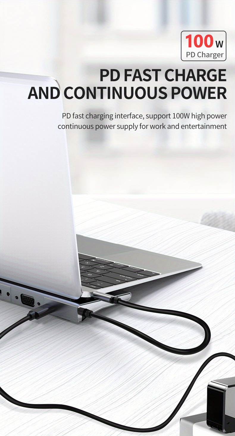 12 in 1 triple display usb c hub hdmi1 4 vga dp1 2 usb3 0 2 type c3 0 usb2 0 sd tf2 0 rj45 1000m pd 3 details 7