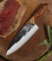 kitchen knife chef knife kitchen meat knife stainless steel forging master kitchen knife slicing killing fish boning split knife with gift boxed details 4