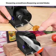sharpeners 10w electric knife sharpener multi functional motorized blade home knives sharpening grinder knives whetstone chef knife electric tool sharpen tungsten hone stone professi kitchen accessories details 2