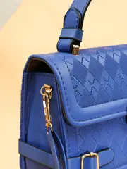 stylish argyle embossed handbag retro square crossbody bag womens shoulder flap purse with turn lock details 4