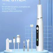pet ultrasonic tooth cleaner with led light tartar removal rechargeable cleaning kit promotes your pets oral health details 8