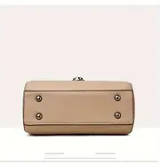mini color contrast handbag women pu leather crossbody bag fashion turn lock flap purse details 13