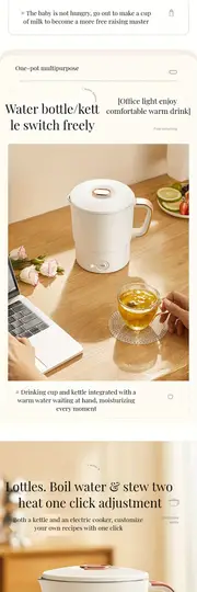 multifunctional 304 stainless steel folding kettle travel portable kettle stainless steel electric kettle mini household electric cooker noodle cooker coffee kettle hot pot electric kettle kettle 800ml capacity 0 211gal details 6