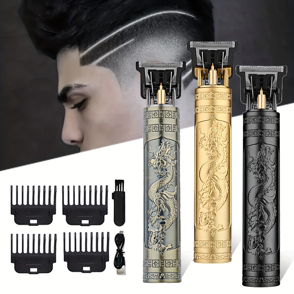   electric hair clipper for men usb rechargeable cordless trimmer beard grooming and haircut tool personal grooming styling kit ideal gift for fathers day new year valentines fits personal use or barbershop details 3