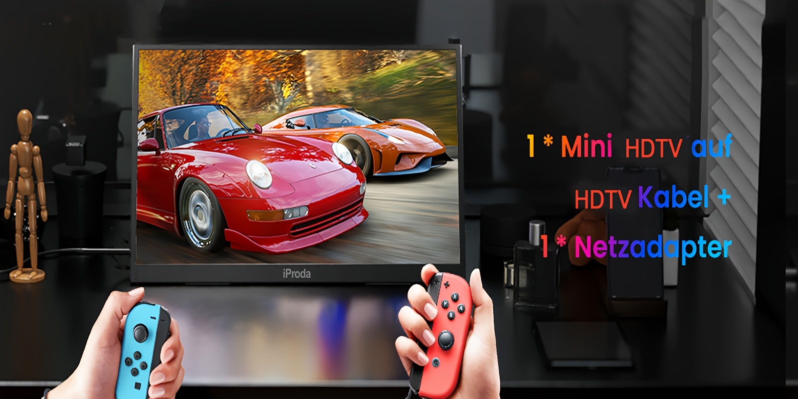 portable monitor for laptops 120hz portable gaming monitor fhd 1080p 18 5 inch laptop monitor extender travel portable computer monitor screen extender suitable for ps5 4   pc usb c second monitor portable details 7