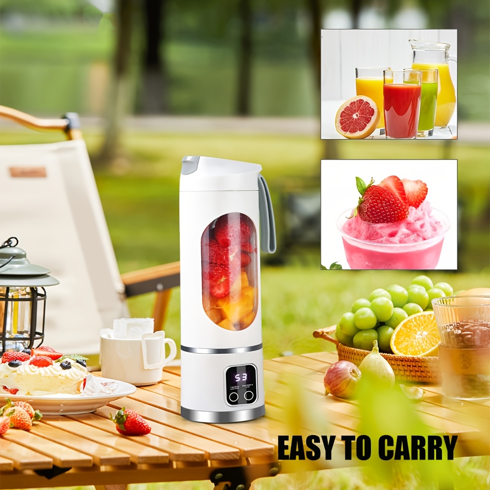 12 85 15   rechargeable mini blender portable usb rechargeable mini blender juicer 3     6 12 blade safety lock food grade     for   juices anywhere details 5