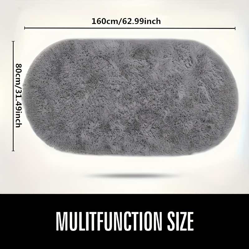 long haired oval tie dye carpet for     at the   of the bed Product details 4