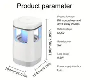 mosquito lamp artifact household mosquito repellent indoor mosquito trap electronic fly suppression bedroom light absorption wave seduction to kill details 7