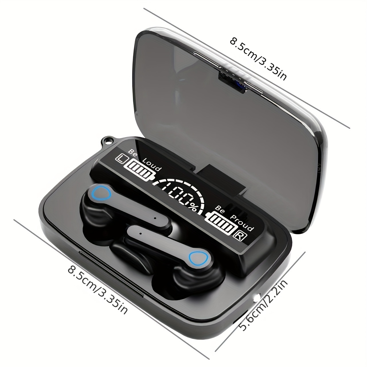 9D Stereo Wireless Earbuds, TWS Wireless Earphones, Wasserdichte Sportkopfhörer, Geräuschreduzierung In Ear Kopfhörer Mit Ladekoffer Details 7
