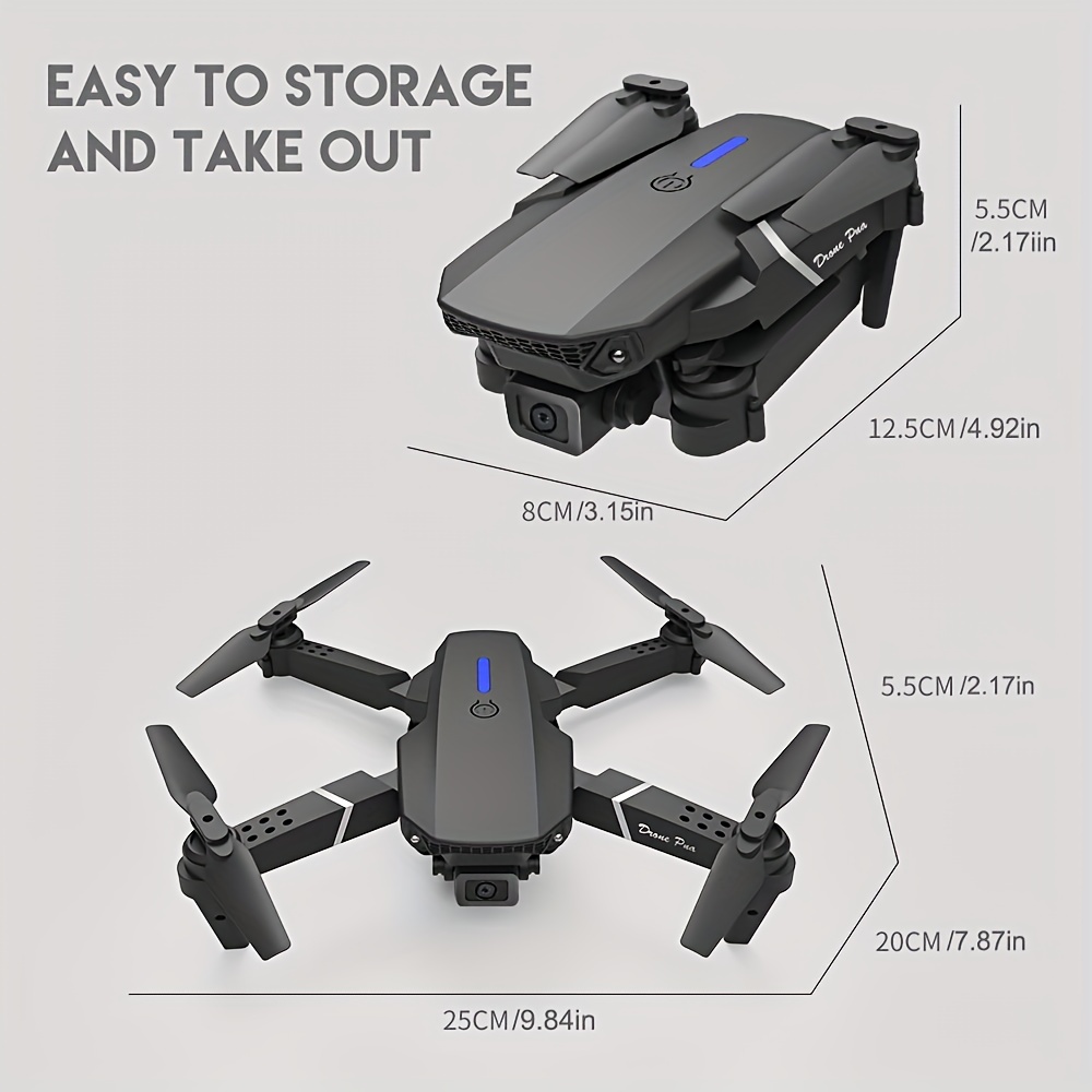 drone e88 pro wifi drone with wide angle hd camera height hold rc foldable quadcopter dron gift toy uav details 19