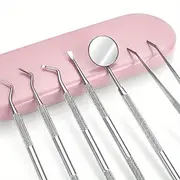 stainless steel tartar removal kit tartar removal tools plaque tea stains smoke stains with a nice gift box easy to travel with details 7