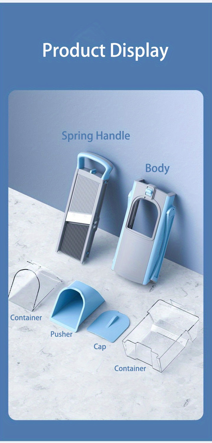 1 set multifunctional vegetable and fruit slicer and grater grate and cut potatoes and more kitchen gadgets and household use details 13